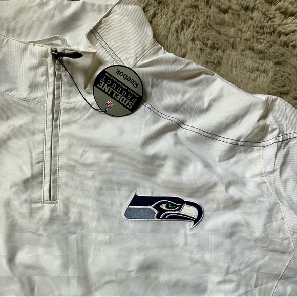 Reebok White Seattle Seahawks Jacket - Picture 3 of 8